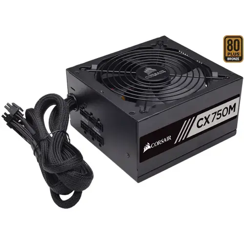 Corsair CX Serisi CX750M CP-9020061-EU 750Watt 80+ Bronze Yarı Modüler Atx Psu