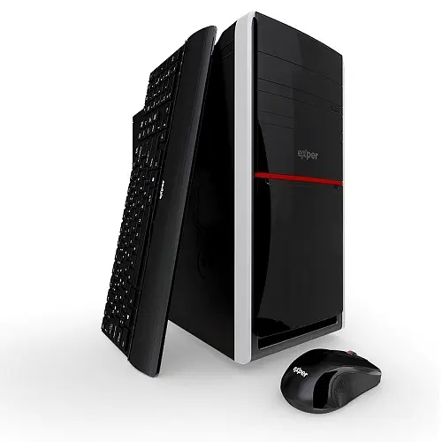 Exper Active DEX311D Intel Celeron N3050 1.6GHz 4GB DDR3 500GB Intel OB Win10 Masaüstü Bilgisayar