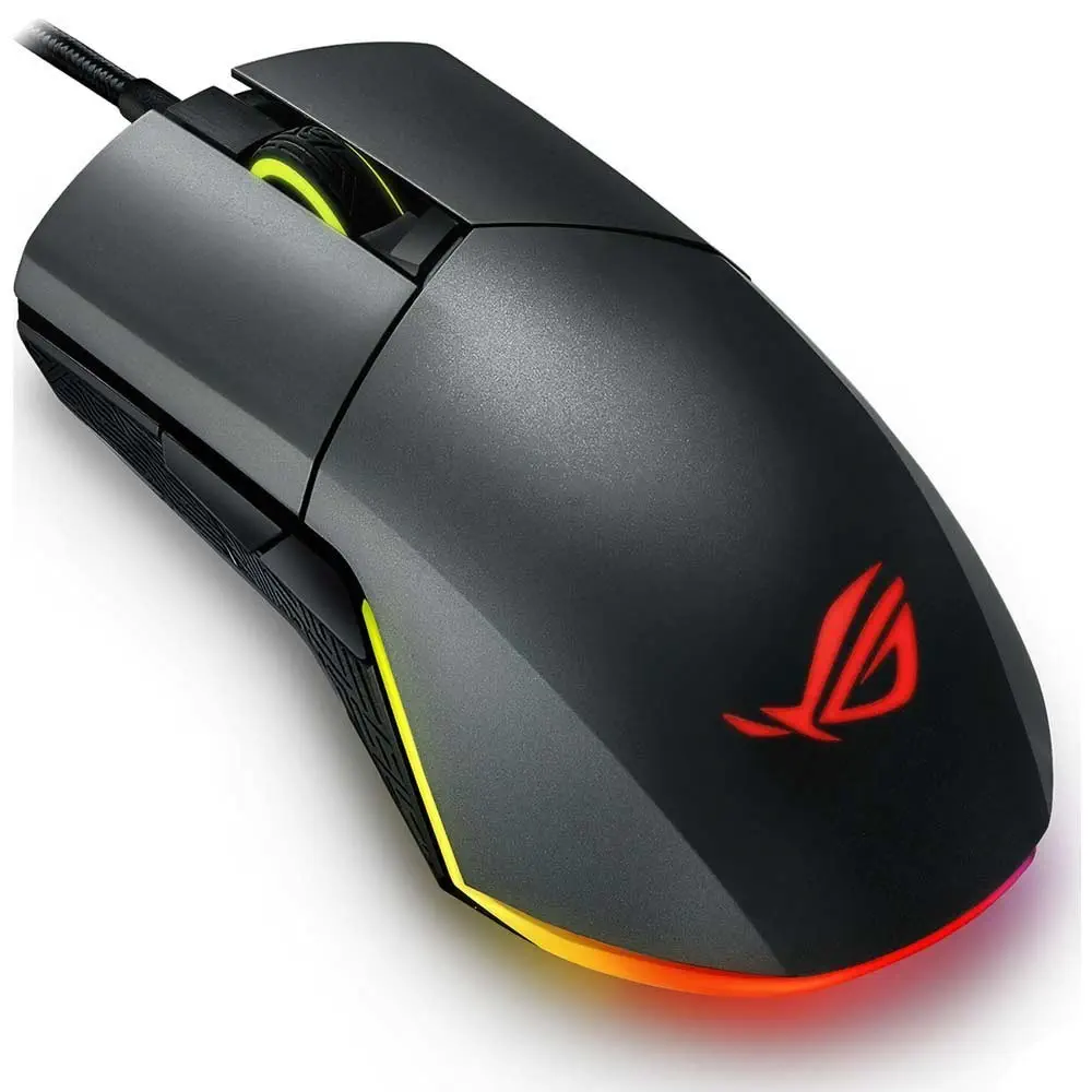 Asus P503 Rog Pugio 7200 DPI Sensor, Aura Sync RGB, Örgülü Kablo Çift El Gaming Mouse