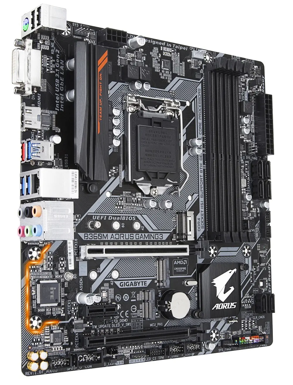 Gigabyte B360M Aorus Gaming 3 Intel B360 Soket 1151 DDR4 2666MHz mATX Gaming Anakart
