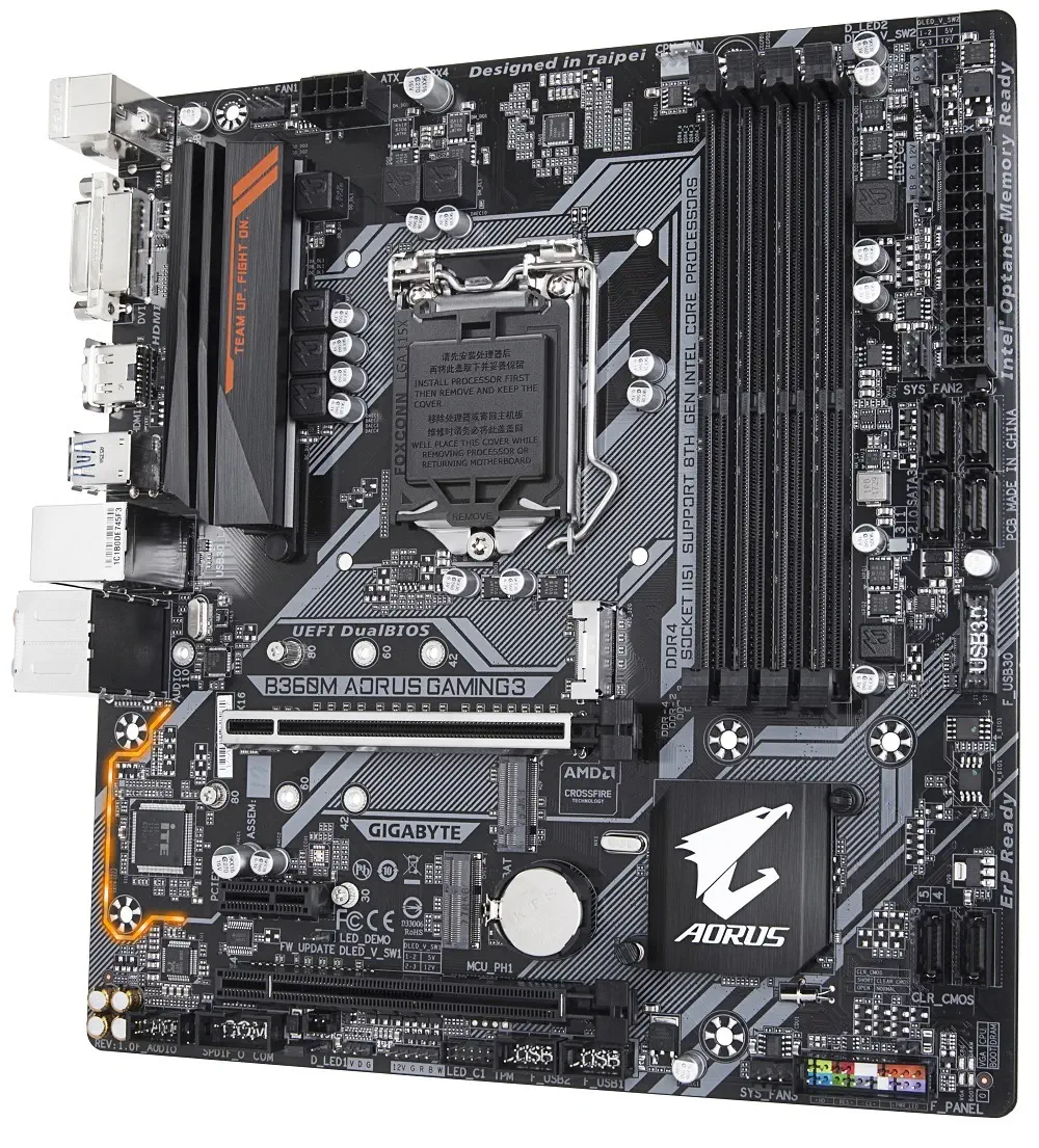 Gigabyte B360M Aorus Gaming 3 Intel B360 Soket 1151 DDR4 2666MHz mATX Gaming Anakart