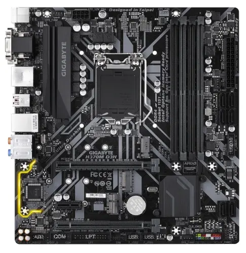 Gigabyte H370M D3H Intel H370 Soket 1151 DDR4 2666MHz mATX Gaming Anakart