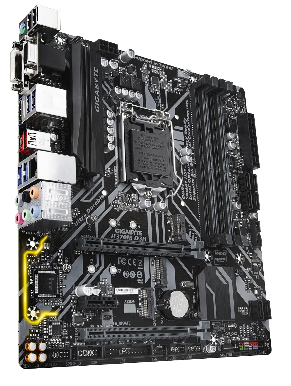 Gigabyte H370M D3H Intel H370 Soket 1151 DDR4 2666MHz mATX Gaming Anakart