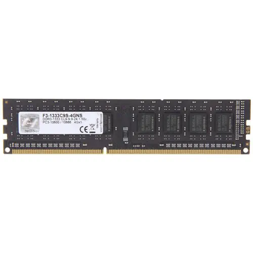 G.Skill Value 4GB (1x4GB) DDR3 1333MHz CL9 Ram (F3-1333C9S-4GNS)