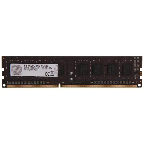 G.Skill Value 4GB (1x4GB) DDR3 1600MHz CL11 Ram (F3-1600C11S-4GNS)