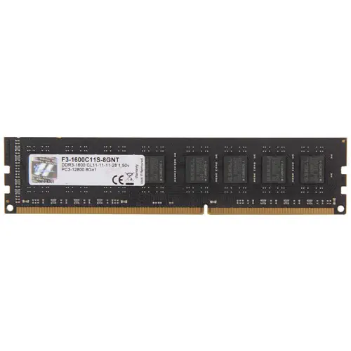 G.Skill Value 8GB (1x8GB) DDR3 1600MHz CL11 Ram (F3-1600C11S-8GNT)