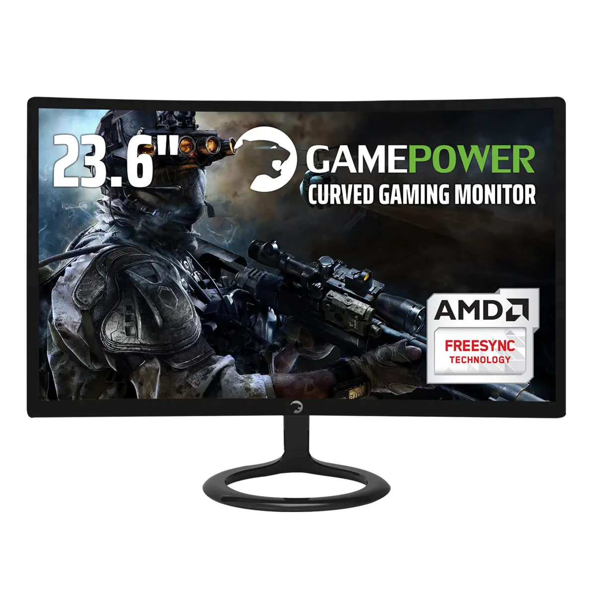 GamePower 23.6″ GPR24C144 Curved 1ms 144Hz Gaming Monitör (Samsung VA Panel)