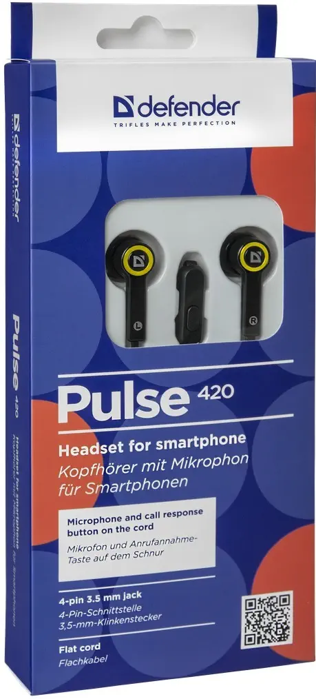 Defender Headset Pulse-420 Telefon Uyumlu Sarı-Siyah Kulaklık