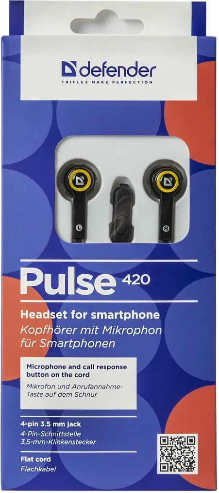Defender Headset Pulse-420 Telefon Uyumlu Sarı-Siyah Kulaklık