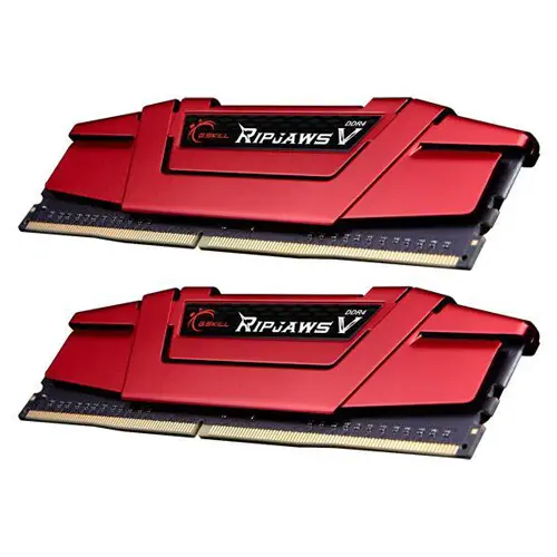 G.Skill Ripjaws V 16GB (2x8GB) DDR4 2400MHz CL15 1.2V Dual Kit Kırmızı Ram (F4-2400C15D-16GVR)