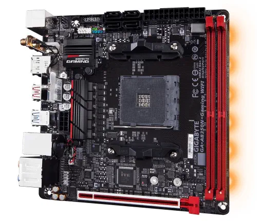 Gigabyte GA-AB350N Gaming Wi-Fi AMD B350 Soket AM4 DDR4 3200(OC)MHz Mini-ITX Gaming Anakart