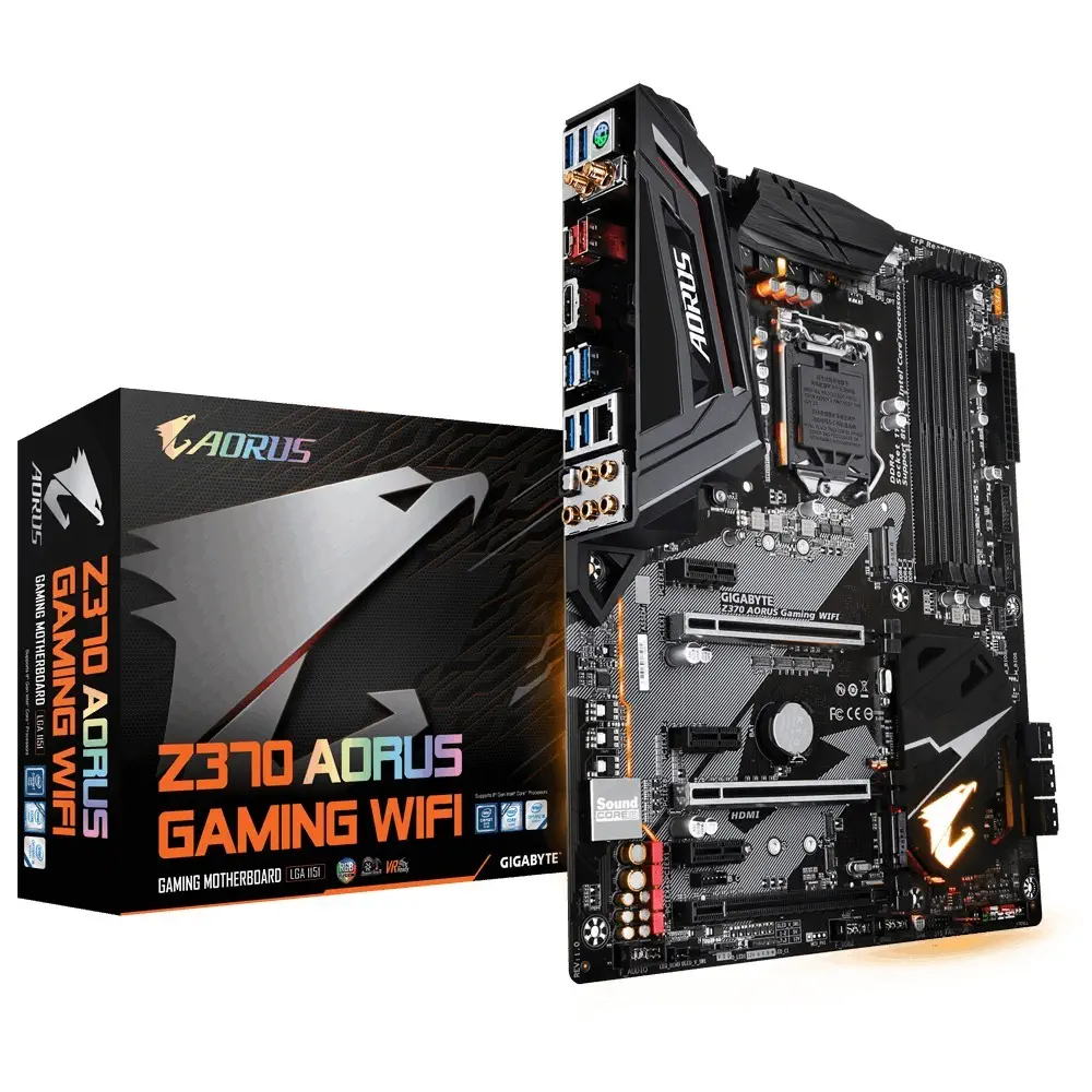 Gigabyte Z370 AORUS Gaming Wi-Fi Intel Z370 Soket 1151 DDR4 3866(OC)MHz ATX Gaming Anakart