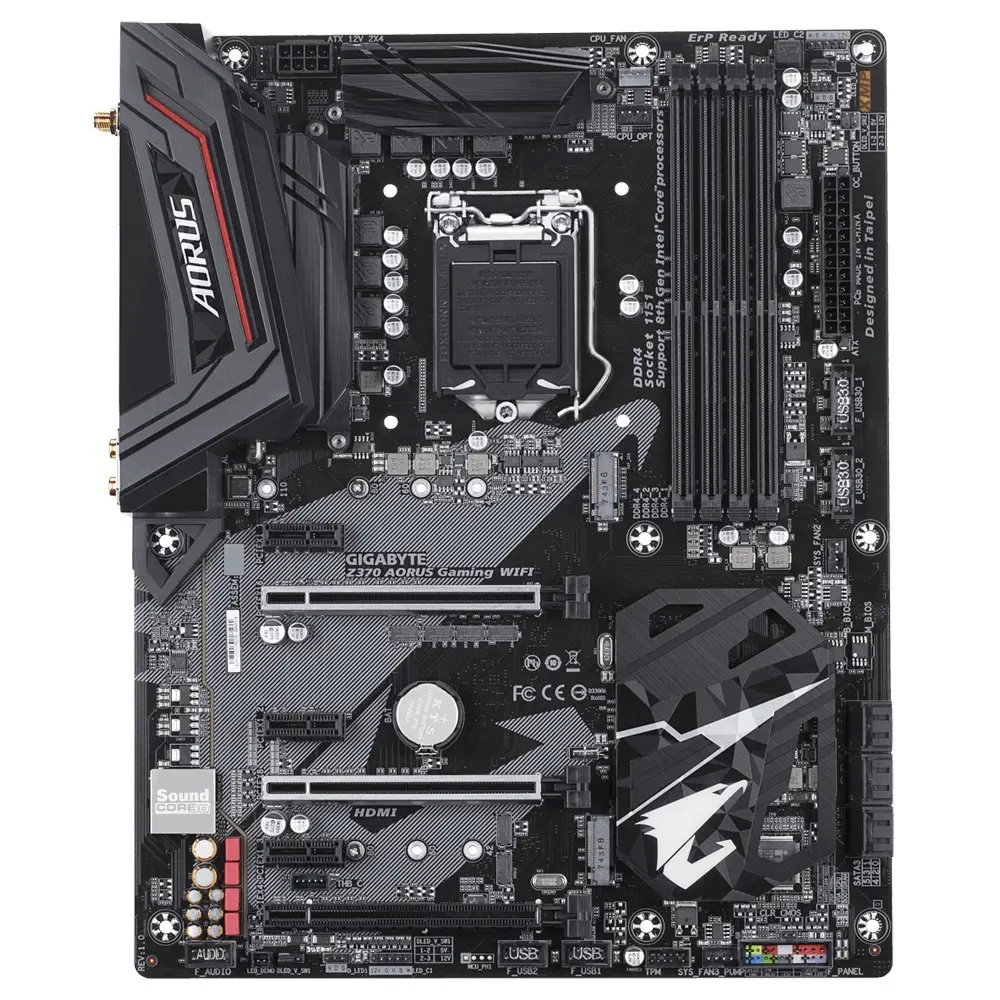 Gigabyte Z370 AORUS Gaming Wi-Fi Intel Z370 Soket 1151 DDR4 3866(OC)MHz ATX Gaming Anakart
