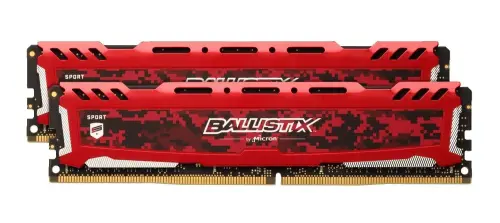 Ballistix BLS2C8G4D26BFSEK 16 GB (2x8GB) DDR4 2666Mhz Kırmızı Bellek