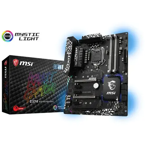 Msi Z370 Krait Gaming Intel Z370 Soket 1151 DDR4 4000(O.C.)MHz ATX Gaming (Oyuncu) Anakart 