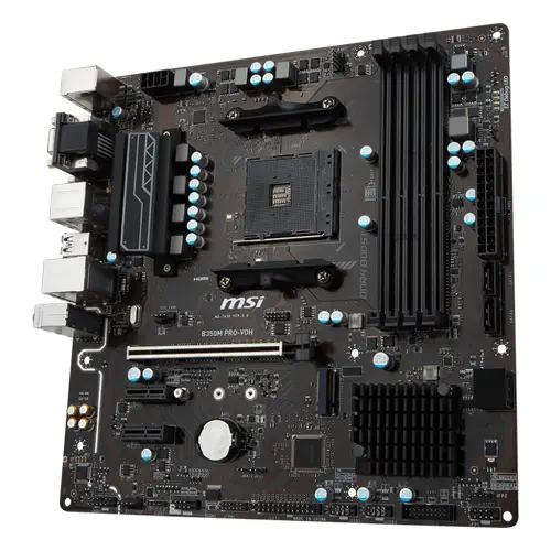 Msi B350M PRO-VDH AMD B350 Soket AM4 DDR4 3200(O.C.)Mhz mATX Gaming(Oyuncu) Anakart