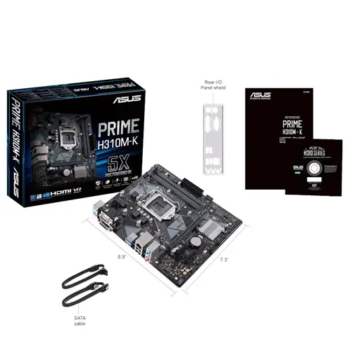 Asus Prime H310M-K Intel H310 Soket 1151 DDR4 2666MHz mATX Gaming(Oyuncu) Anakart