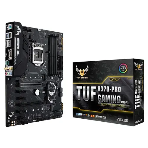 Asus TUF H370-Pro Gaming Wi-Fi Intel H370 Soket 1151 DDR4 2666Mhz ATX Gaming Anakart