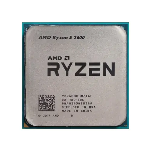 AMD Ryzen 5 2600 3.4GHz-3.9GHz 6/12 19MB Soket AM4 65W 12nm Wraith Stealth Fanlı BOX İşlemci