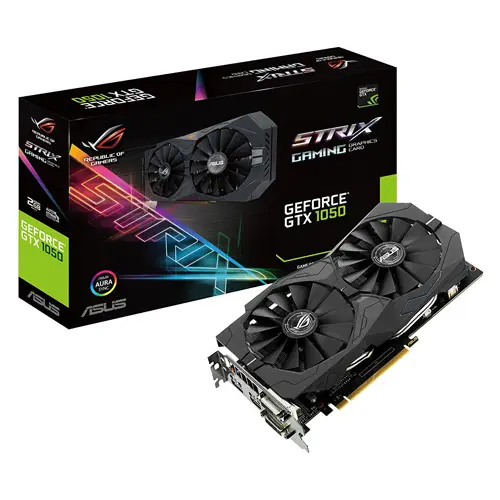 Asus ROG Strix-GTX1050 2G GAMING 2GB VGA Gaming (Oyuncu) Ekran Kartı