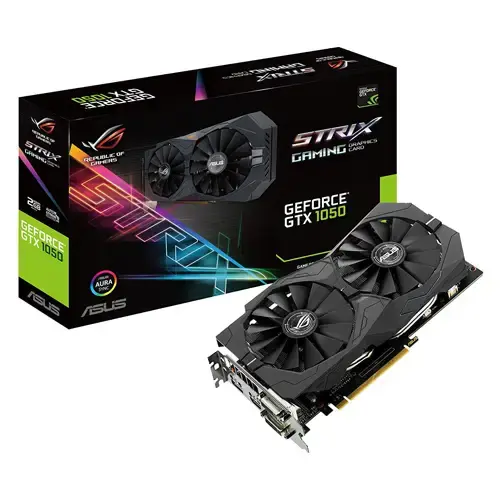 Asus ROG Strix-GTX1050 2G GAMING 2GB VGA Gaming (Oyuncu) Ekran Kartı 