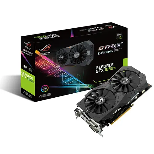 Asus Rog Strix-GTX1050Ti-4G-Gaming 4GB 128Bit DDR5 Gaming (Oyuncu) Ekran Kartı
