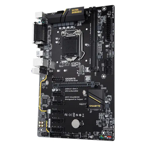 Gigabyte H110-D3A Intel H110 1151 Soket DDR4 2400MHz ATX Gaming(Oyuncu) Anakart