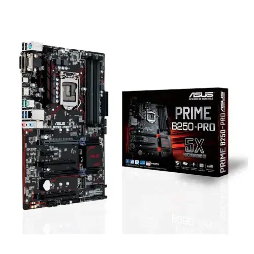 Asus Prime B250-Pro Intel B250 Soket 1151 DDR4 2400MHz ATX Gaming(Oyuncu) Anakart