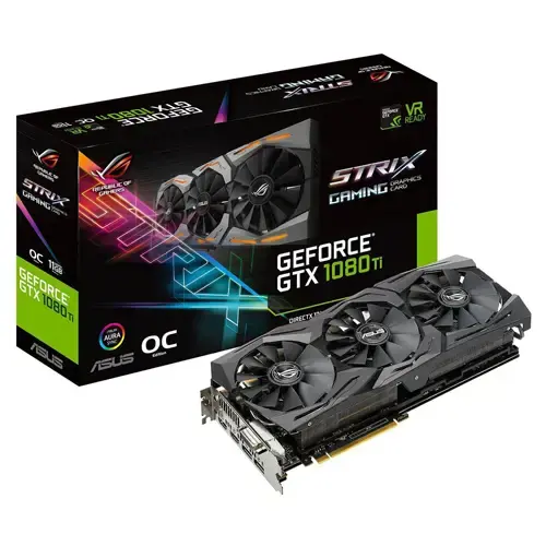 Asus Strix-GTX1080TI-O11G Gaming 11GB DDR5 352Bit Gaming Ekran Kartı