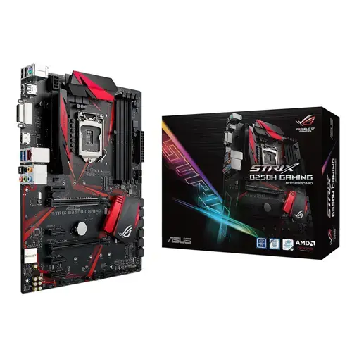 Asus Rog Strix B250H GAMING Intel B250 Soket 1151 DDR4 2400MHz ATX Gaming(Oyuncu) Anakart