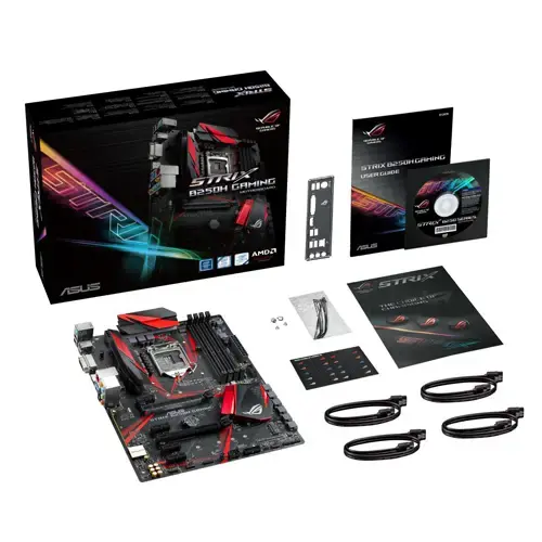 Asus Rog Strix B250H GAMING Intel B250 Soket 1151 DDR4 2400MHz ATX Gaming(Oyuncu) Anakart