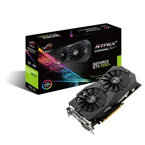 Asus Strix-GTX 1050Ti-O4G Gaming 4GB 128Bit DDR5 Gaming (Oyuncu) Ekran Kartı