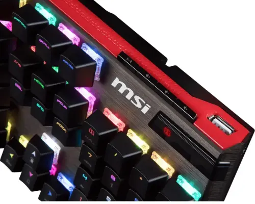 MSI Vigor GK80 CR TR RGB Cherry MX Mekanik Red Switch Q USB Gaming Klavye