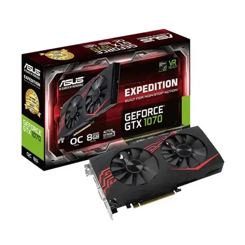 Asus Nvidia GTX1070 EX-GTX1070-O8G 8GB 256Bit GDDR5 Ekran Kartı