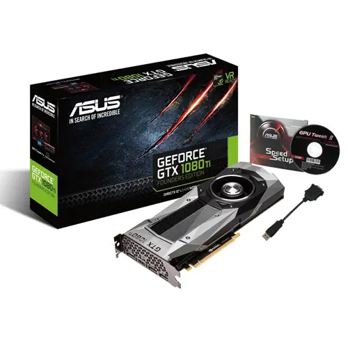 Asus Nvidia GeForce GTX 1080 Ti Founders Edition 11GB GDDR5X 352Bit (DX12) PCI-E 3.0 Gaming (Oyuncu) Ekran Kartı - GTX1080TI-FE