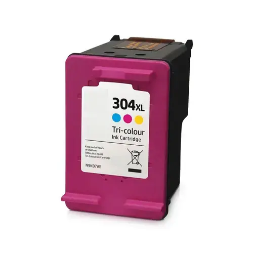 HP N9K07AE 304XL Renkli Mürekkep Kartuş