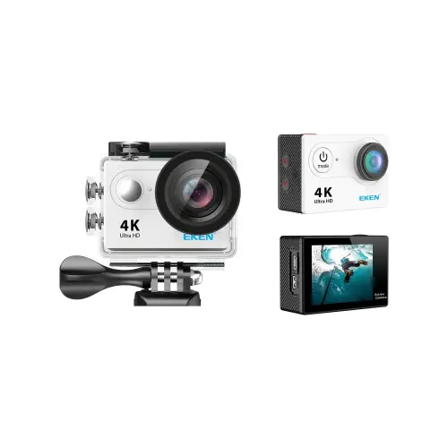 Eken H9R 4MP Beyaz Aksiyon Kamera - 2 Yıl Resmi Distribütör Garantili