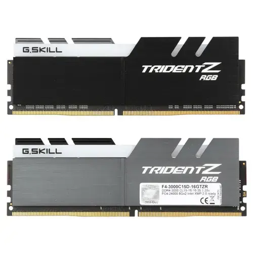 G.Skill Trident Z RGB 16GB (2x8GB) DDR4 3000MHz CL15 Dual Kit Ram (F4-3000C15D-16GTZR)