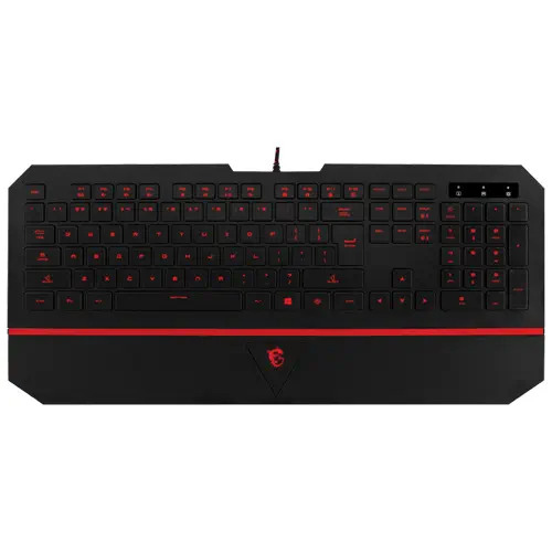MSI Interceptor DS4100 US 7 Renk Aydınlatma Gaming Klavye (İngilizce)