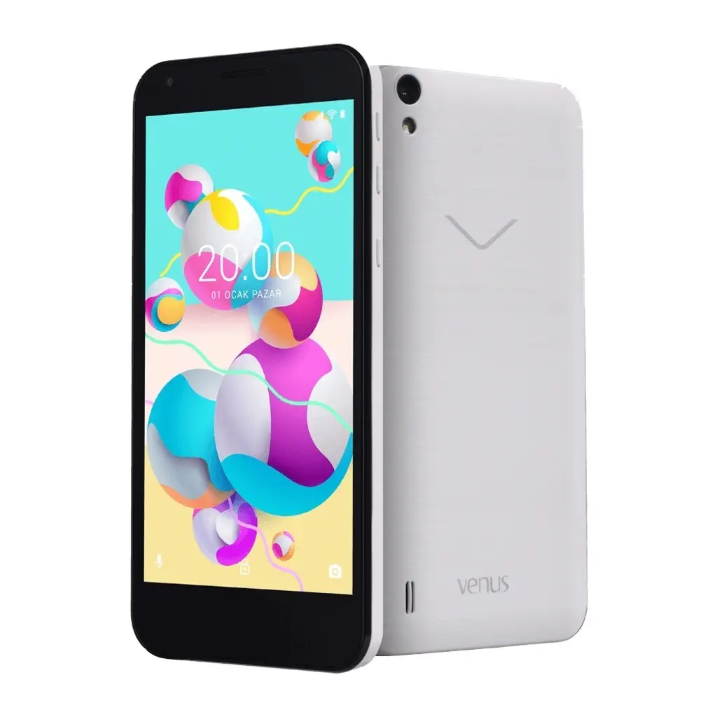 Vestel Venüs E2 5000 8 GB Dual Sim İnci Beyaz Cep Telefonu Distribütör Garantili