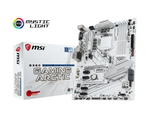 MSI B360 Gaming Arctic Intel B360 Soket 1151 DDR4 2666MHz DDR4 ATX Gaming(Oyuncu) Anakart 