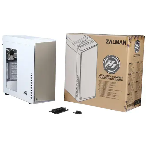 Zalman R1 White ATX Mid-Tower Pencereli Beyaz Kasa