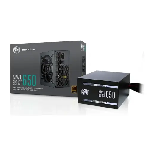 Cooler Master Watt MPX-6501-ACAAB-EU  650W 80+ Bronze Aktif PFC 120mm Fanlı Power Supply