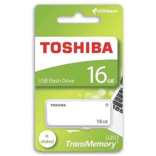Toshiba Yamabiko U203 16GB USB 2.0 Beyaz USB Bellek (THN-U203W0160E4)
