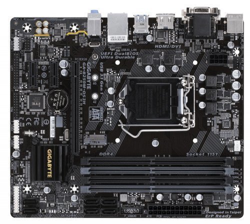 Gigabyte B250M-DS3H Intel B250 Soket 1151 DDR4 2400(OC)MHz mATX Gaming Anakart