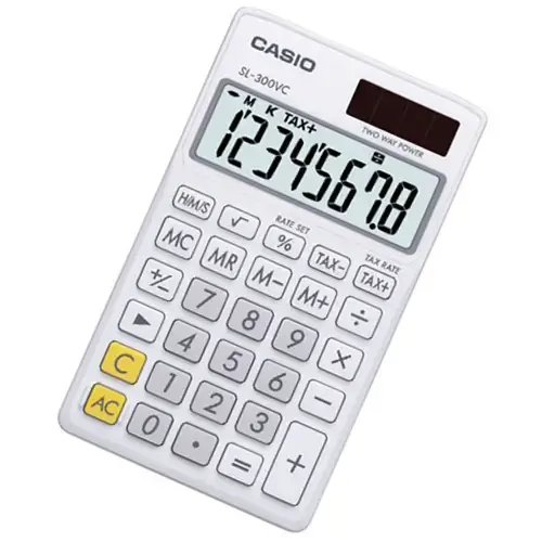 Casio SL-300VC-WE Cep Tip Hesap Makinesi