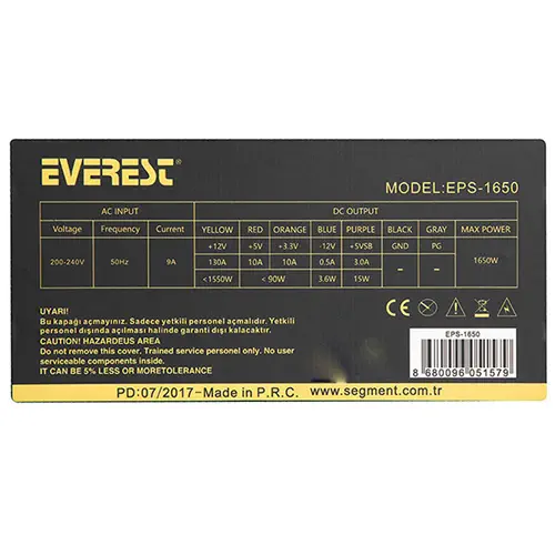 Everest EPS-1650 1650W Power Supply