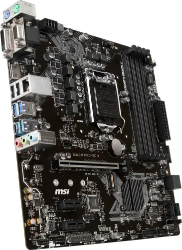 MSI B360M Pro-VDH Intel B360 Soket 1151 DDR4 2666Mhz mATX Gaming(Oyuncu) Anakart
