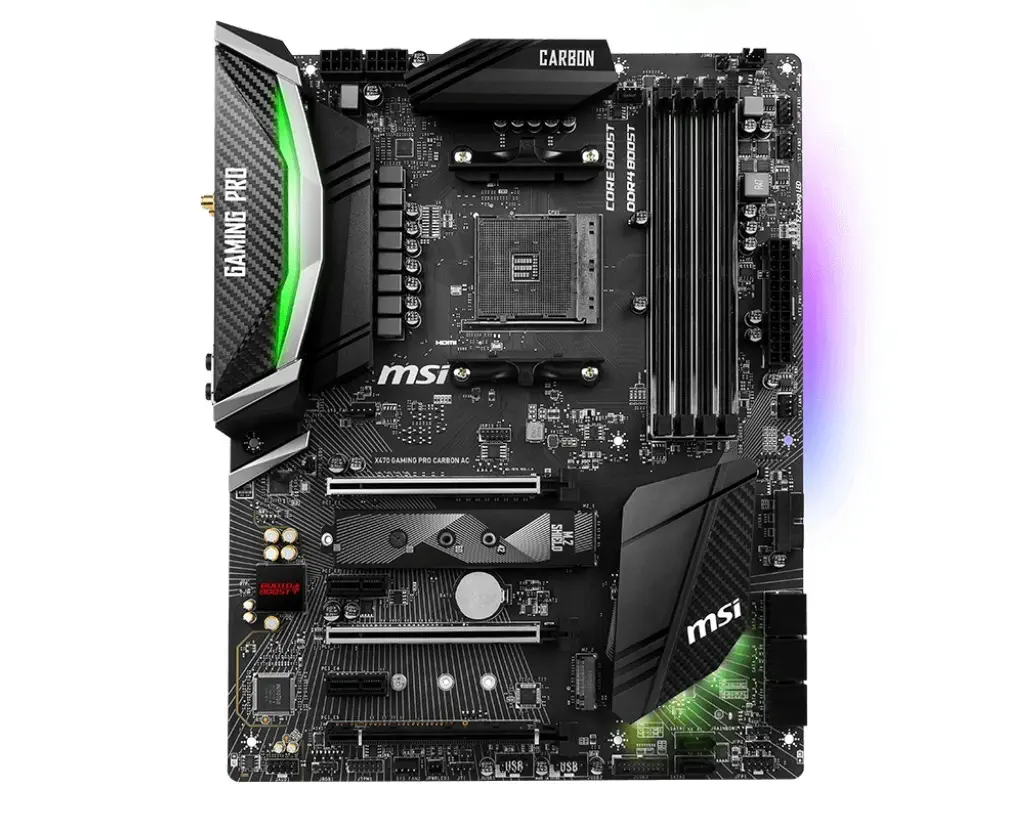 MSI X470 Gaming Pro Carbon AC AMD X470 Soket AM4 DDR4 3466(OC)Mhz ATX Gaming Anakart