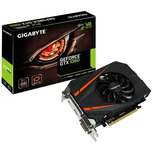 Gigabyte GV-N1060IXOC-6GD GeForce GTX 1060 Mini ITX OC 6G 6GB GDDR5 192Bit DX12 Gaming Ekran Kartı